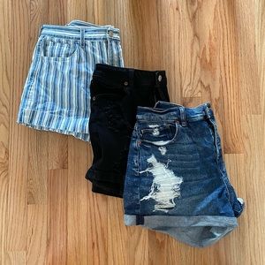 BUNDLE OF 3 American Eagle High Rise Denim Shorts